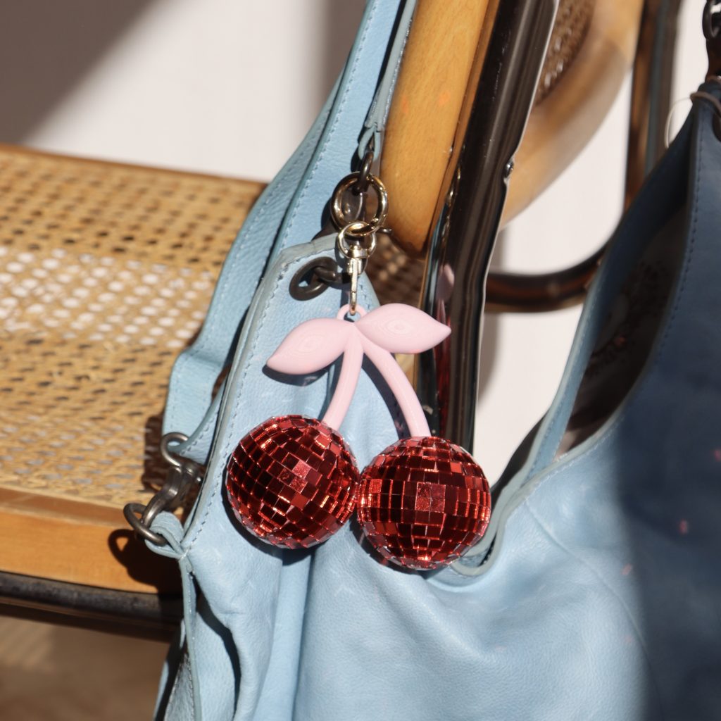 Disco Cherry Keychain and Ornament - Sofiest Designs